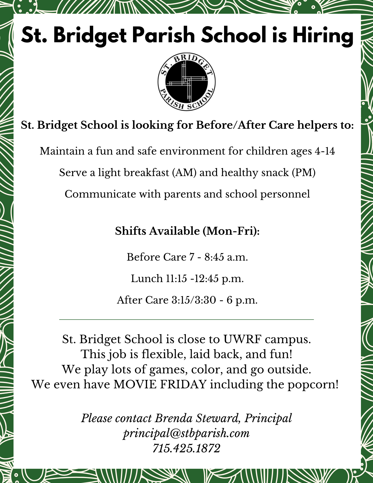 School - Saint Bridget Catholic Community 
